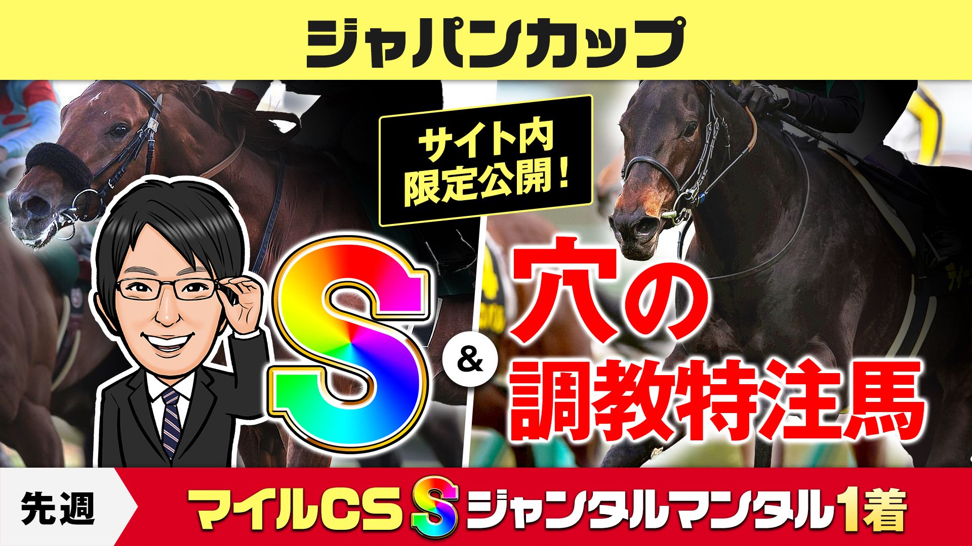 【ジャパンカップ】サイト内限定！穴の調教特注馬を公開中！